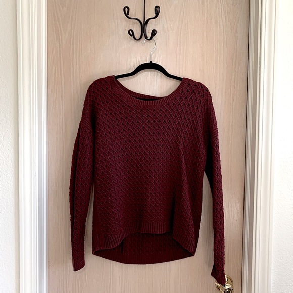 Maroon Knit Sweater - Picture 1 of 4
